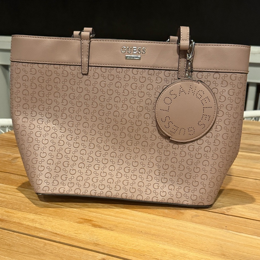 GUESS Women's Light Purple Tote Bag
